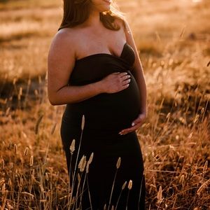 Trendy maternity gown